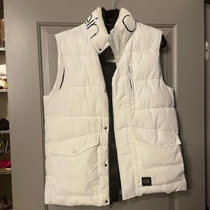 Calvin Klein White Puffer Vest